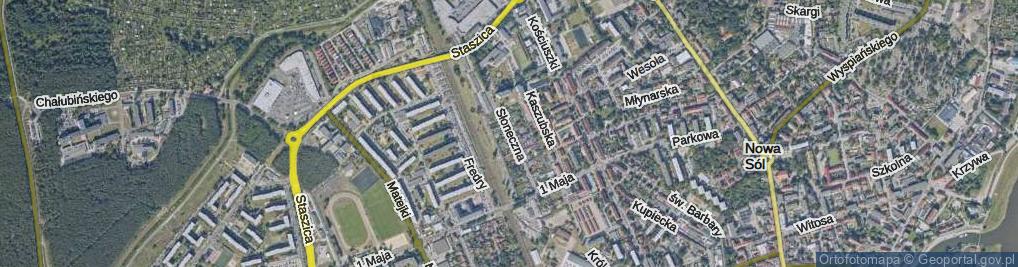 Zdjęcie satelitarne Słoneczna ul.